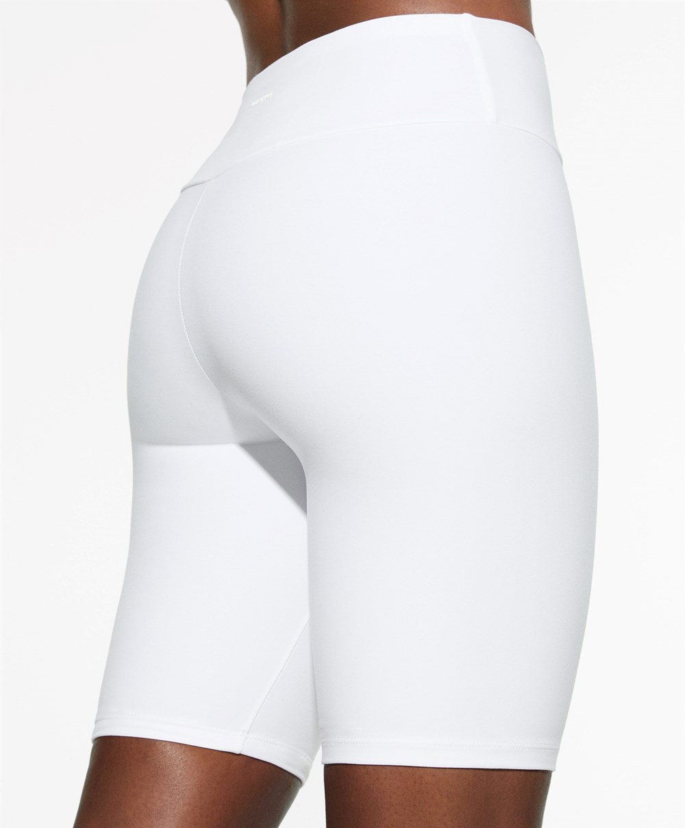 Oysho Comfortlux High-rise 25cm Cycle Leggings Fehér | VFNAEB-340