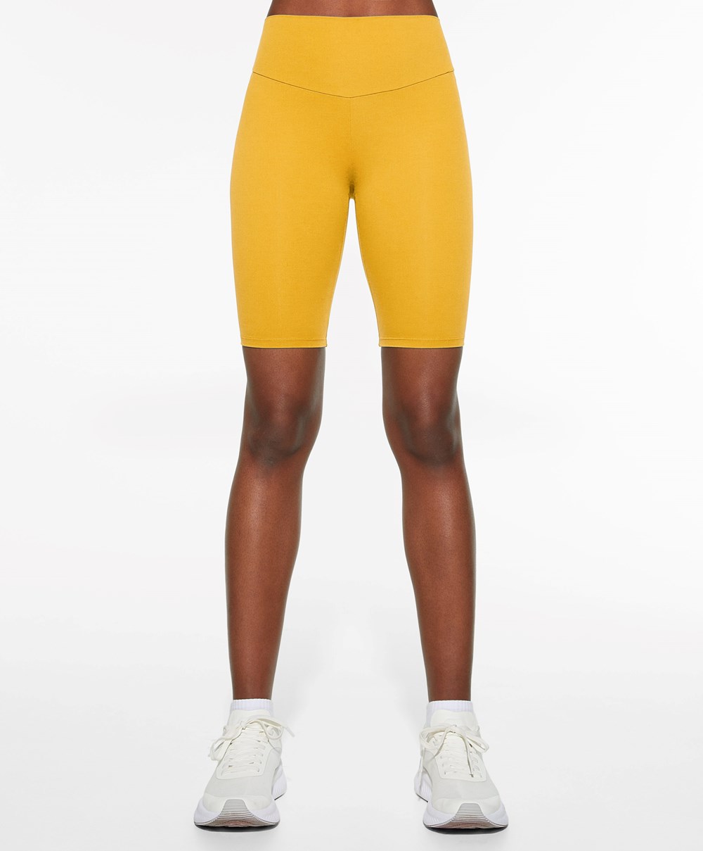 Oysho Comfortlux High-rise 25cm Cycle Leggings Sárga | VLIRKH-658