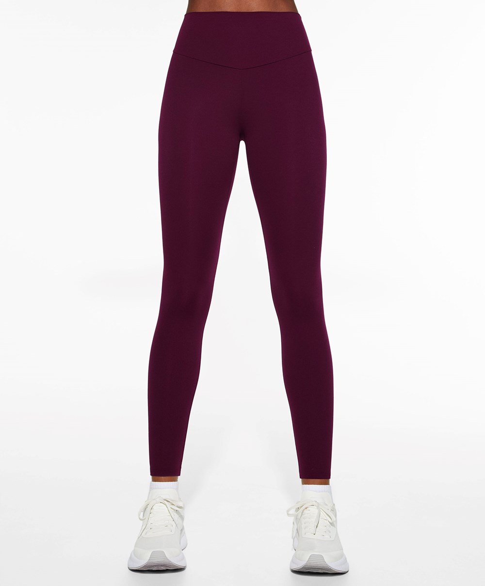 Oysho Comfortlux High-rise Ankle-length Leggings Lila | NRKLUZ-921