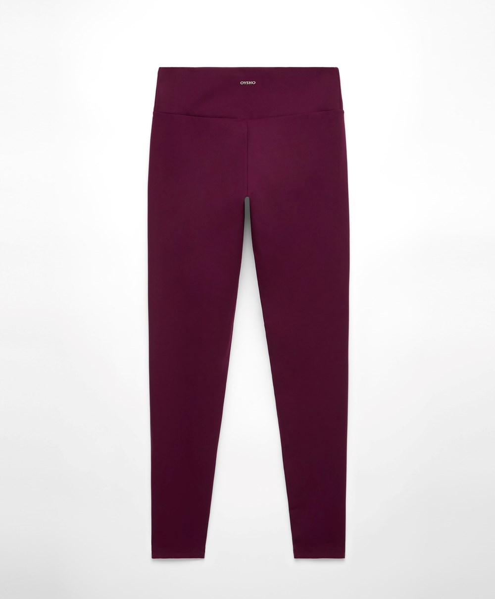 Oysho Comfortlux High-rise Ankle-length Leggings Lila | NRKLUZ-921