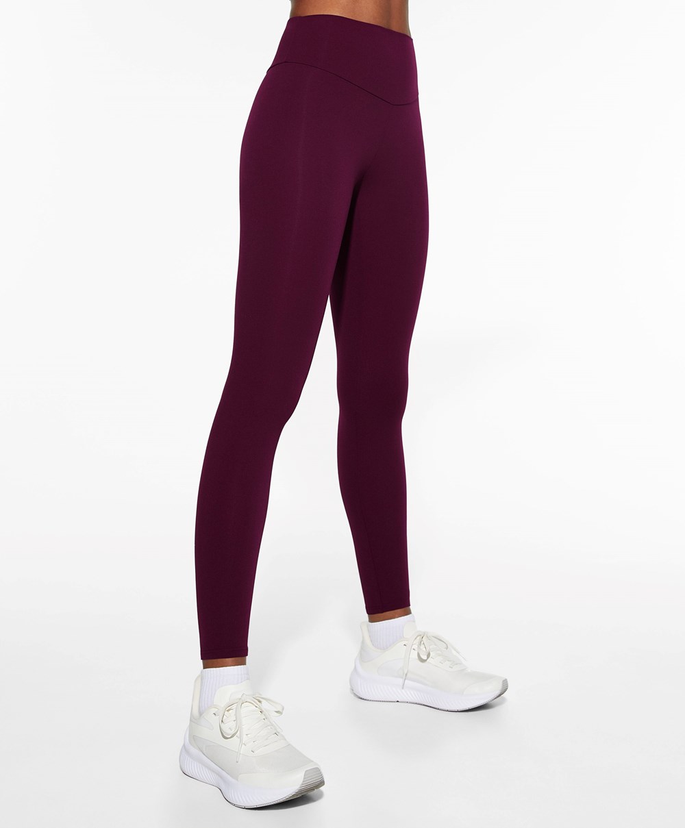 Oysho Comfortlux High-rise Ankle-length Leggings Lila | NRKLUZ-921