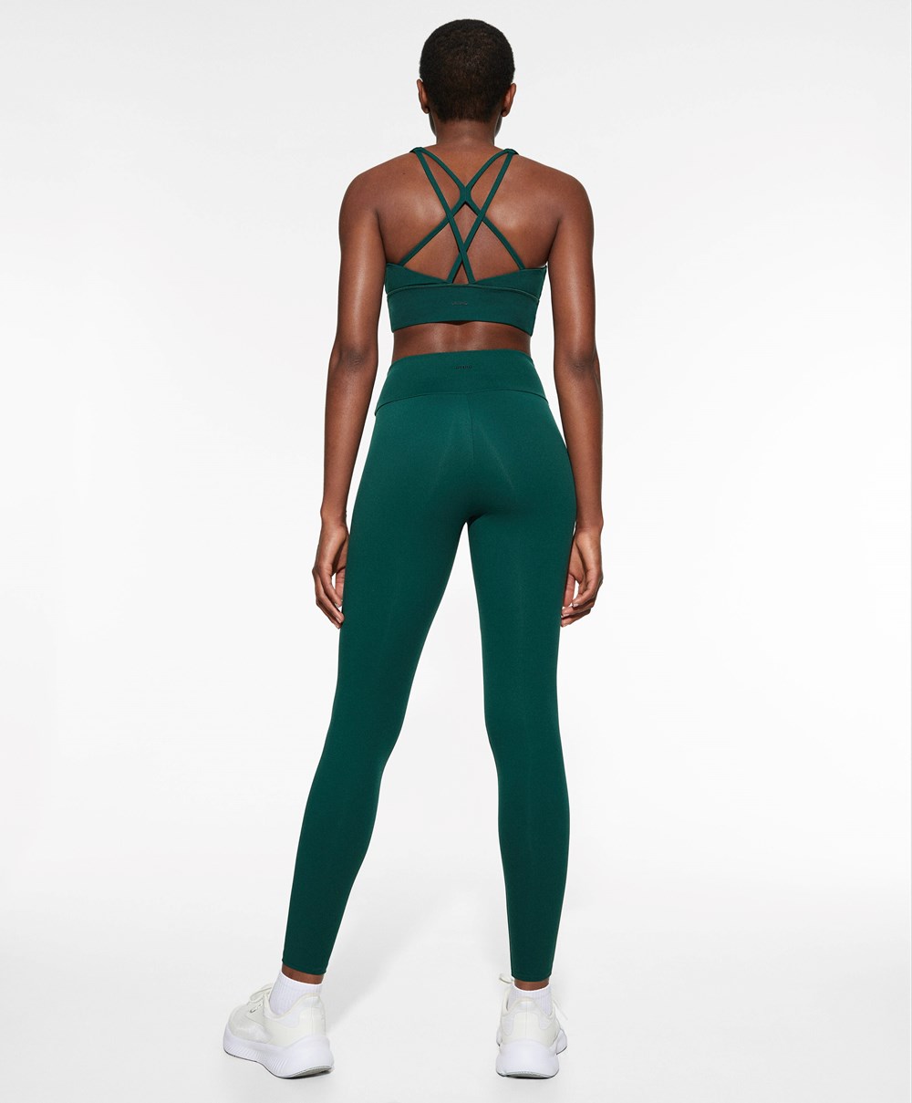 Oysho Comfortlux High-rise Ankle-length Leggings Bottle | YQWPDU-370