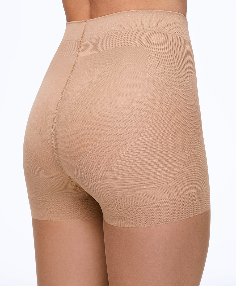 Oysho Compressive 8 Denier Tights Bézs | GZLBFC-314