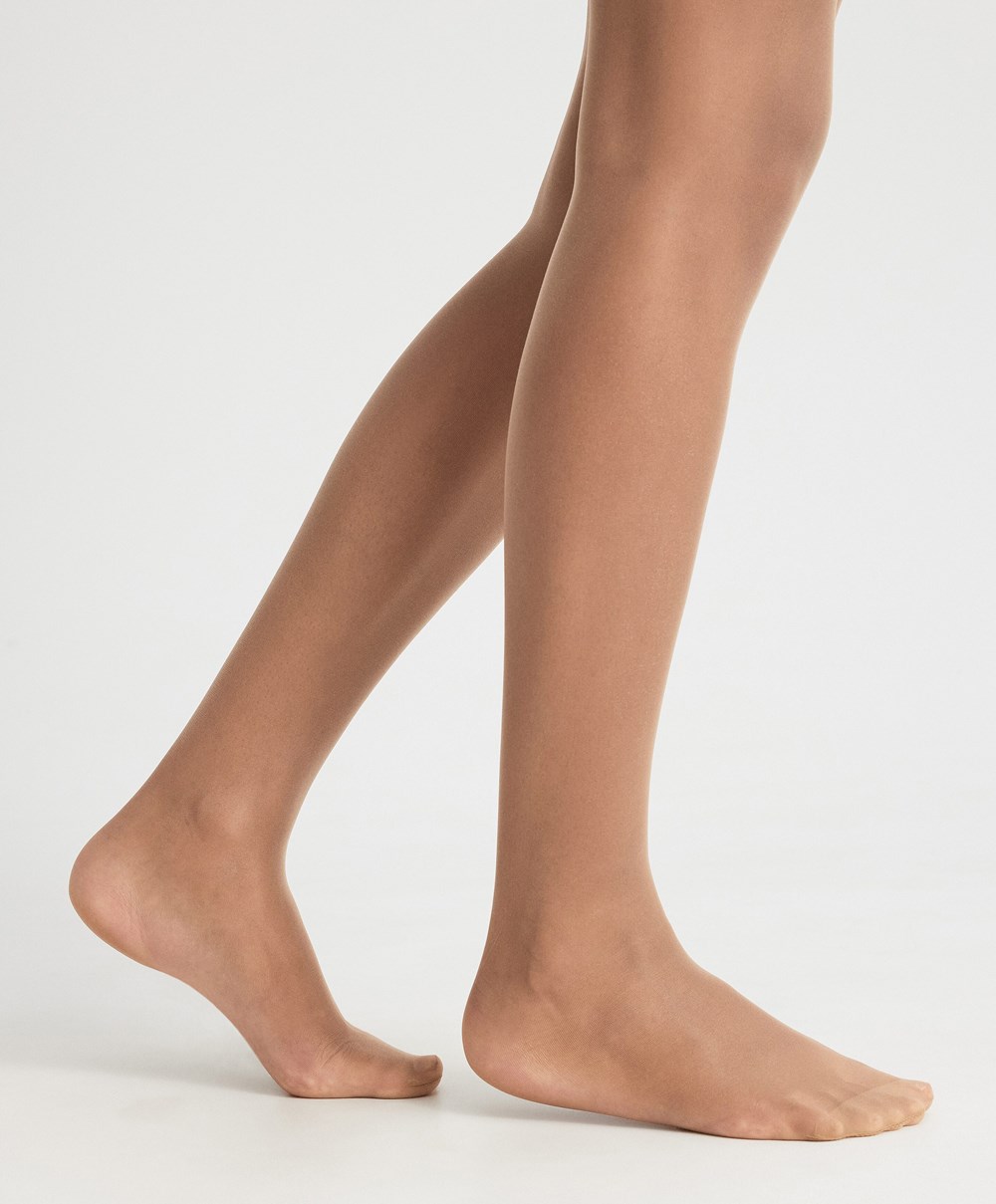 Oysho Compressive 8 Denier Tights Bézs | GZLBFC-314