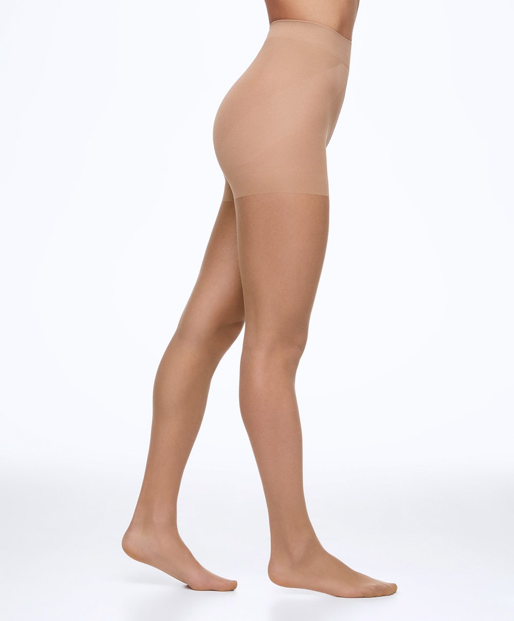 Oysho Compressive 8 Denier Tights Bézs | GZLBFC-314