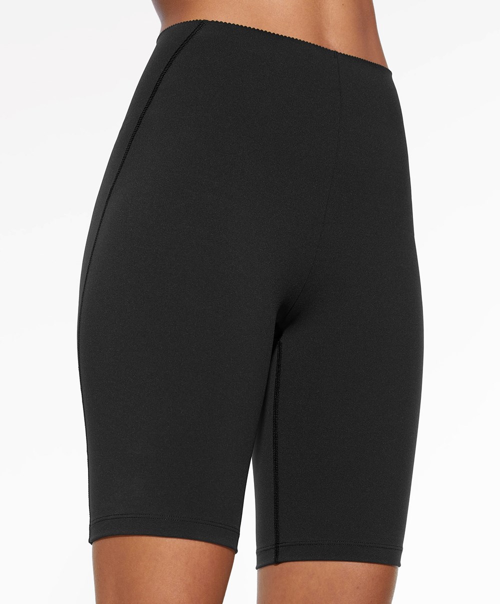 Oysho Compressive Core Control 25cm Cycle Leggings Fekete | MCNEBS-734