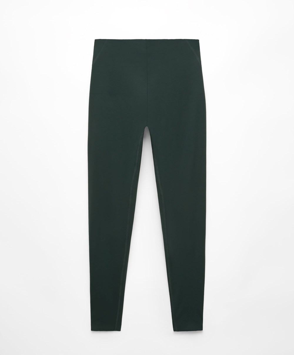 Oysho Compressive Core Control Ankle-length Leggings Sötétkék | HAPODJ-247