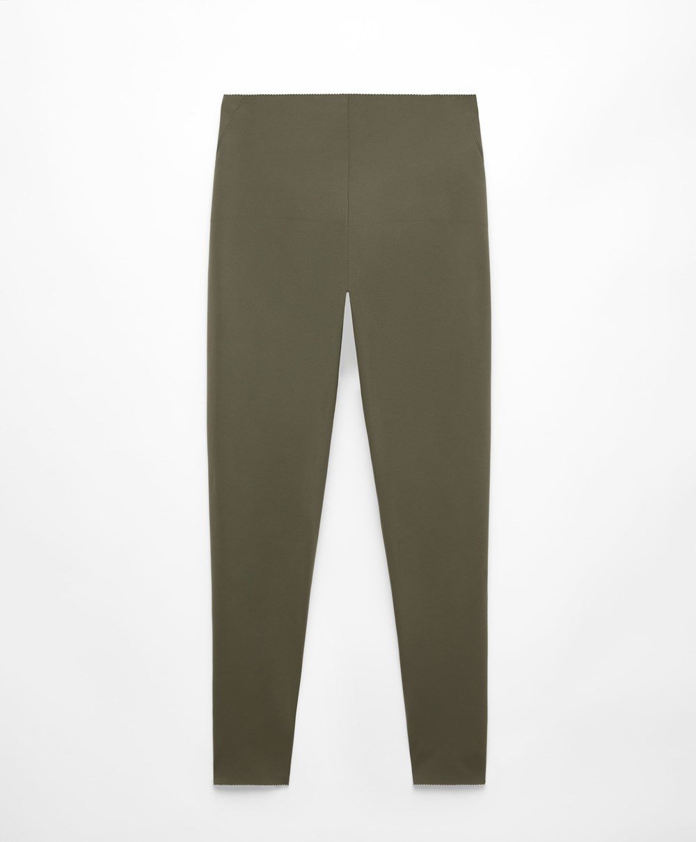 Oysho Compressive Core Control Ankle-length Leggings Sötétkhaki | WUJOMF-896