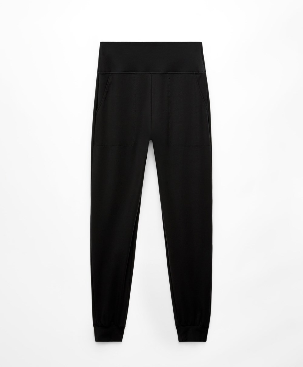 Oysho Compressive Joggers Fekete | SMYGHN-956