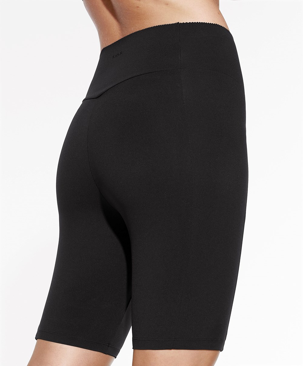 Oysho Compressive Pocket 20cm Cycle Leggings Fekete | DVUQGL-708