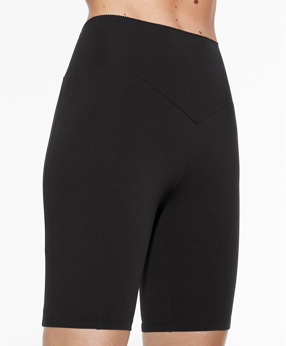 Oysho Compressive Pocket 20cm Cycle Leggings Fekete | DVUQGL-708