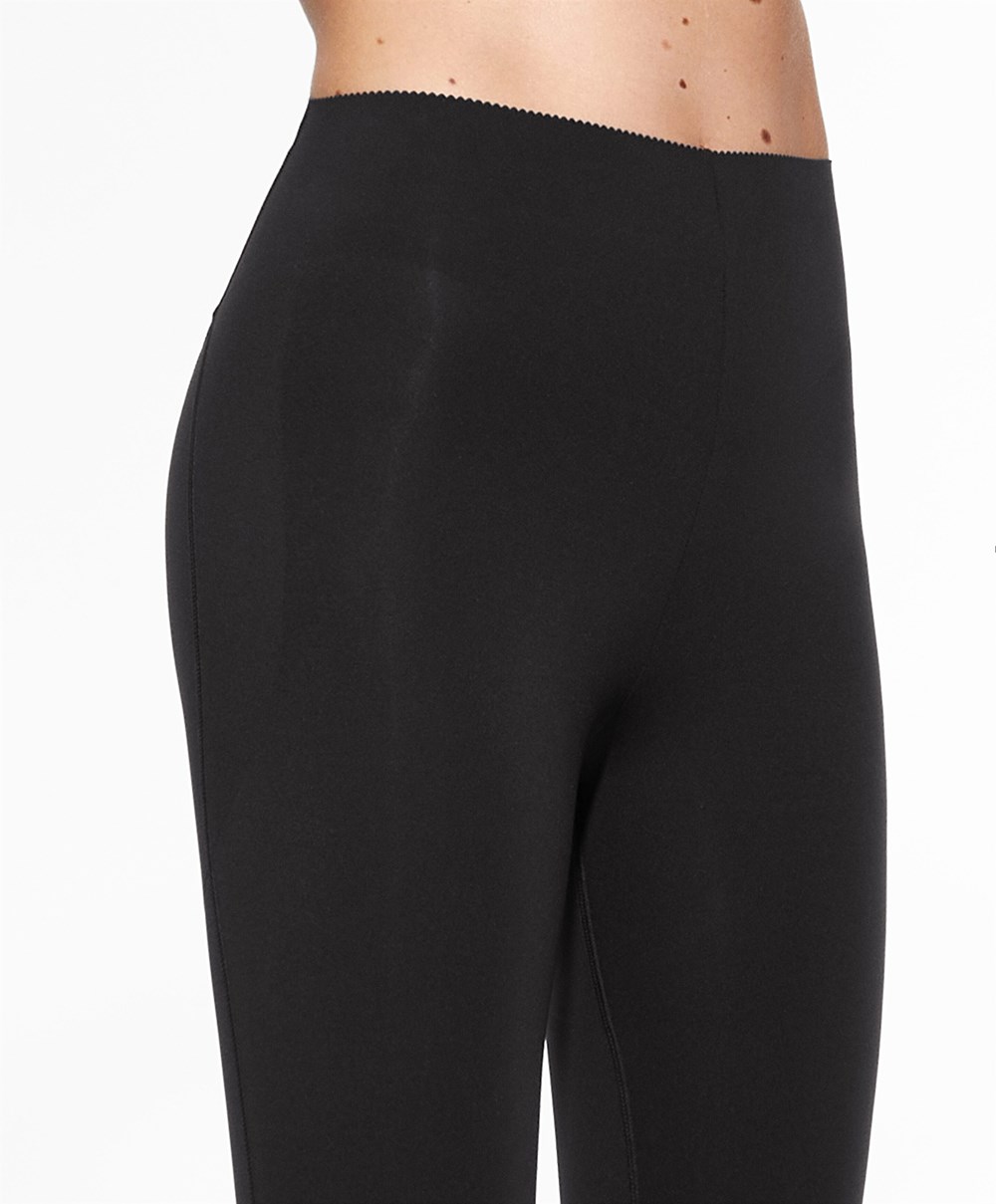 Oysho Compressive Raise Up 65cm Ankle-length Leggings Fekete | IBADYZ-436