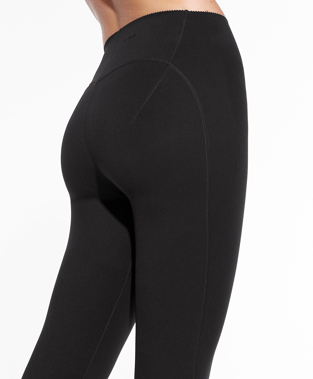 Oysho Compressive Raise Up 65cm Ankle-length Leggings Fekete | IBADYZ-436