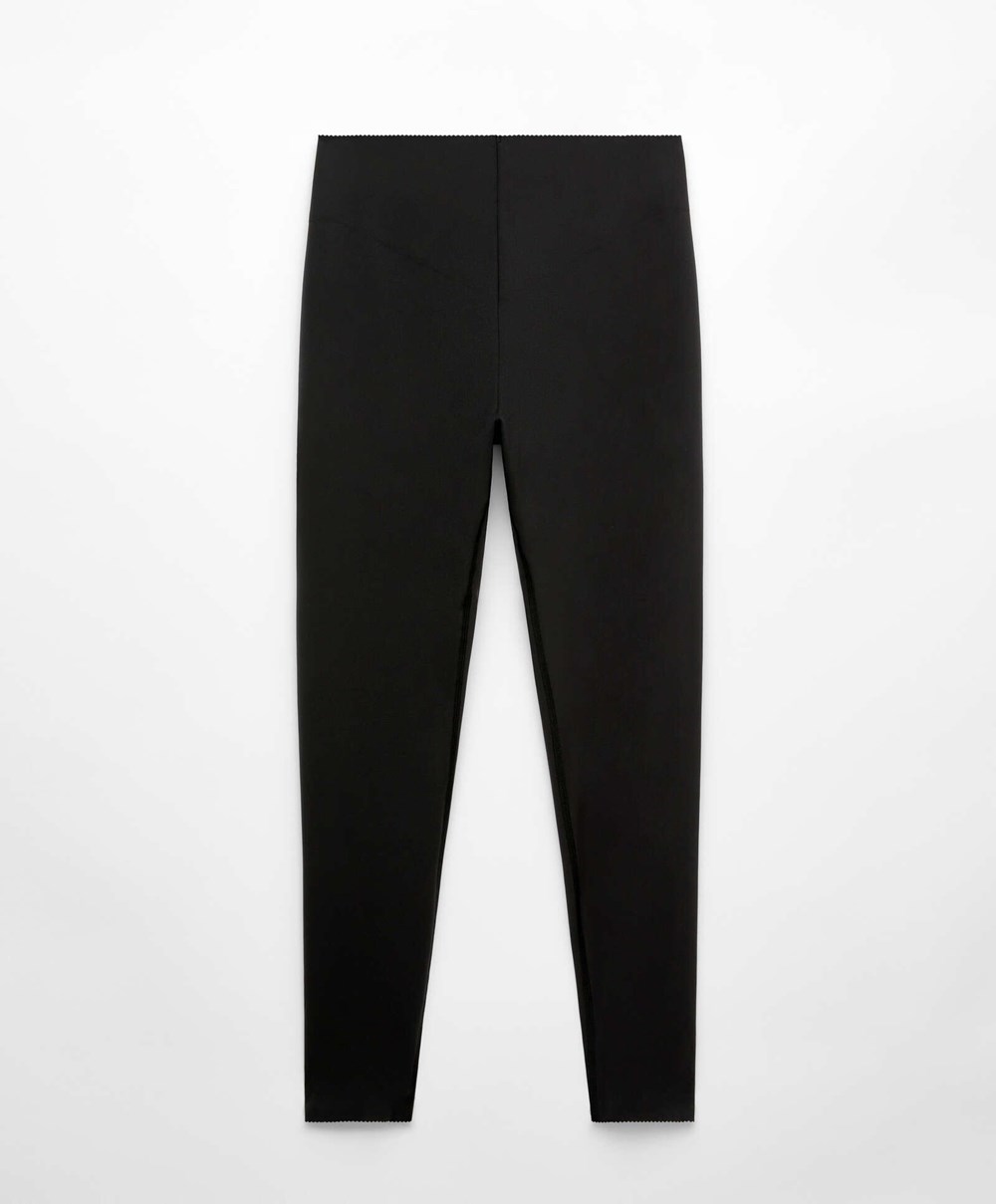 Oysho Compressive Raise Up 65cm Ankle-length Leggings Fekete | IBADYZ-436