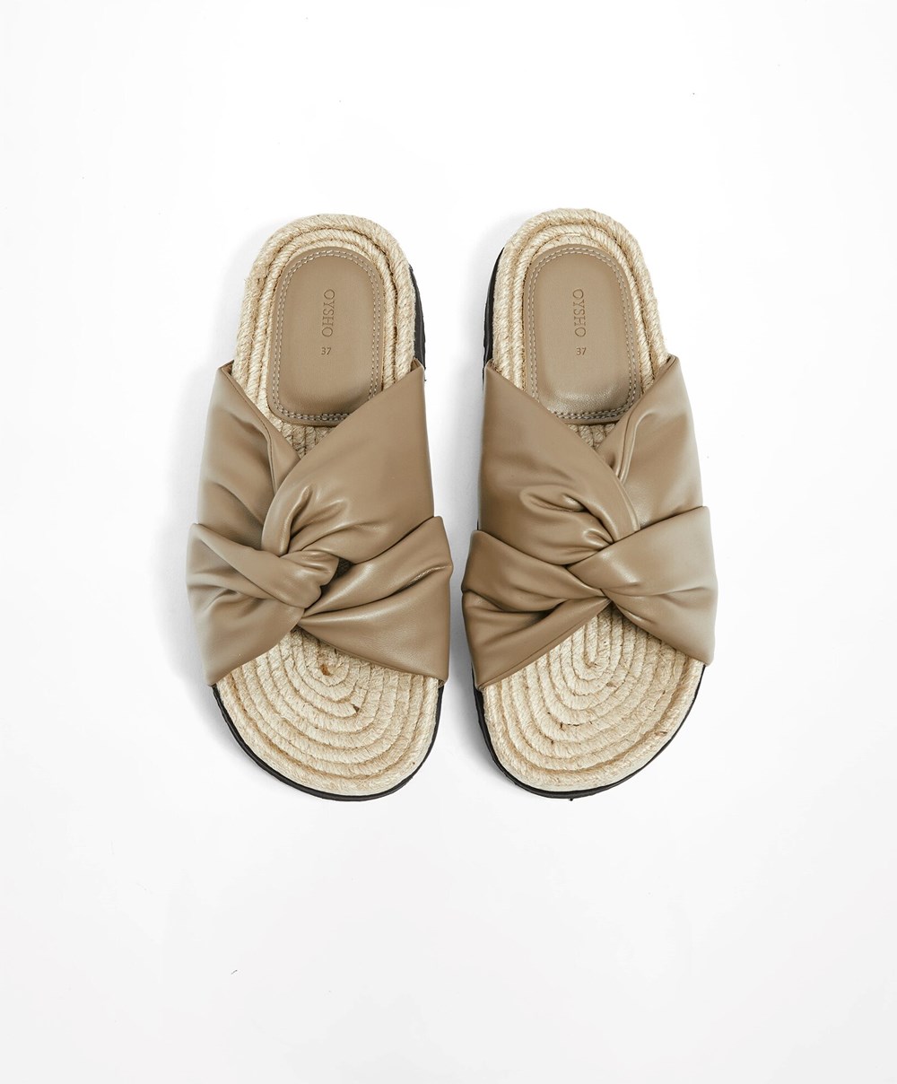 Oysho Crossover Sandals Mole | BAWERD-504