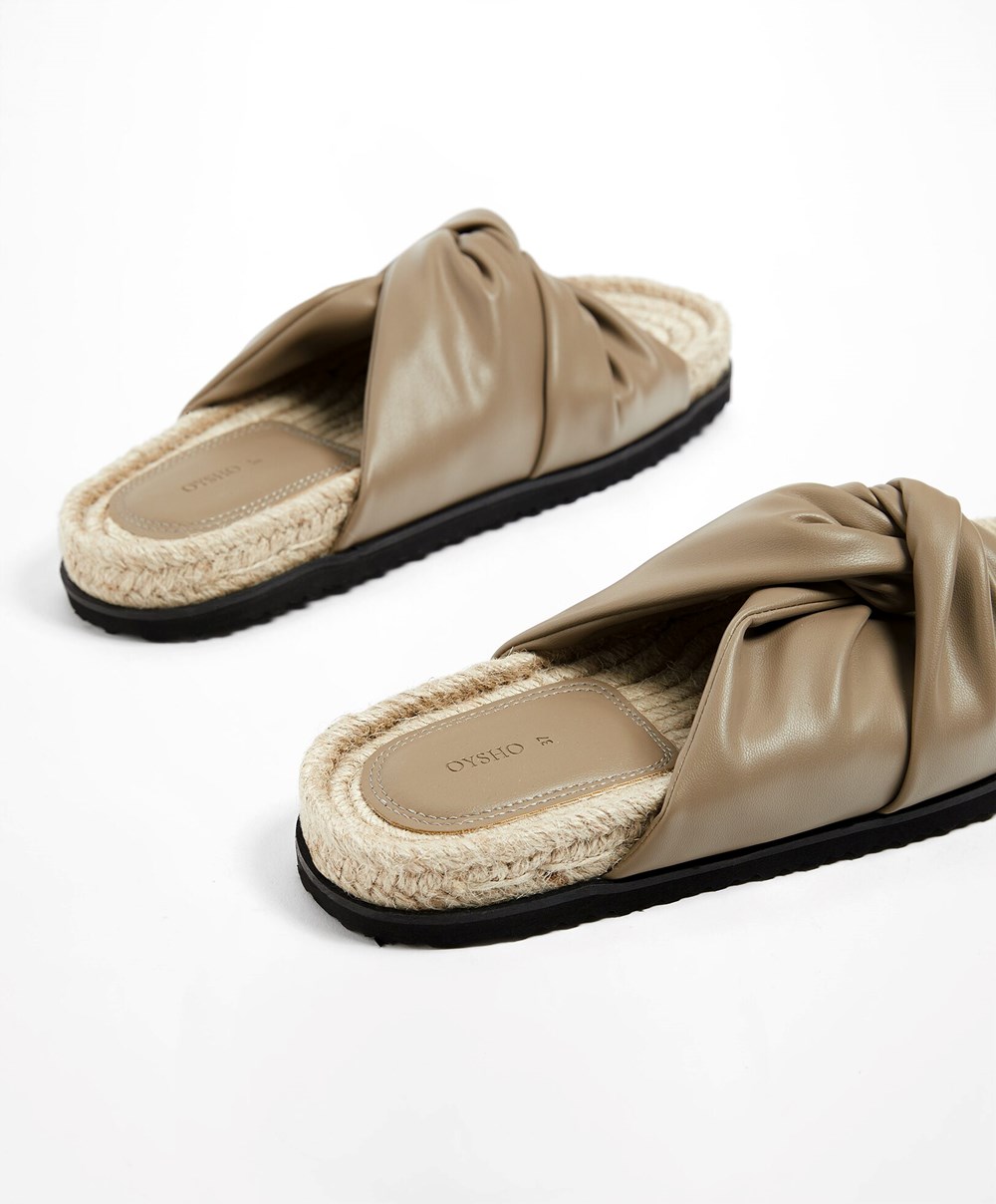 Oysho Crossover Sandals Mole | BAWERD-504