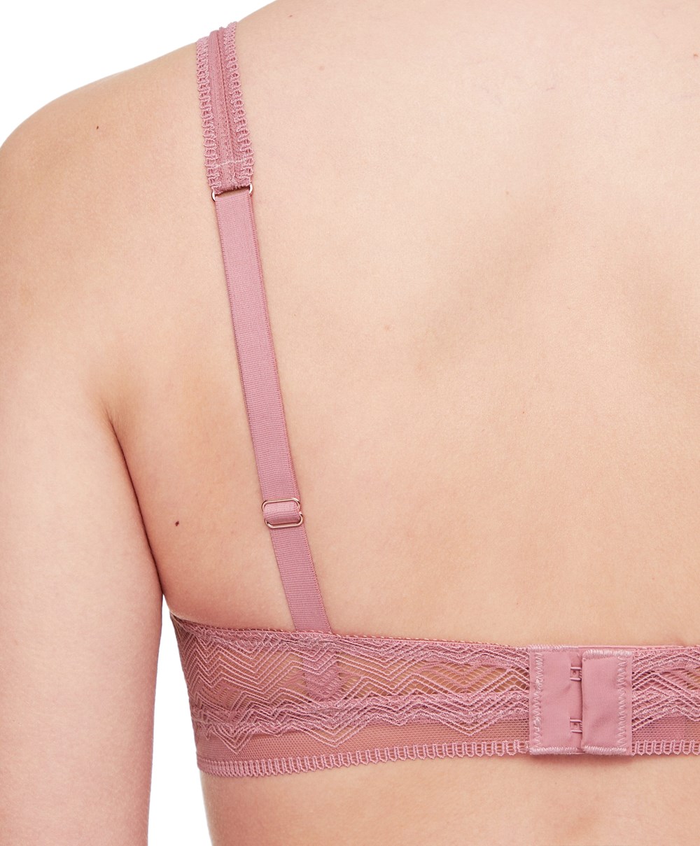 Oysho Csipke Triangle Bra Sötét | KWRAXZ-670