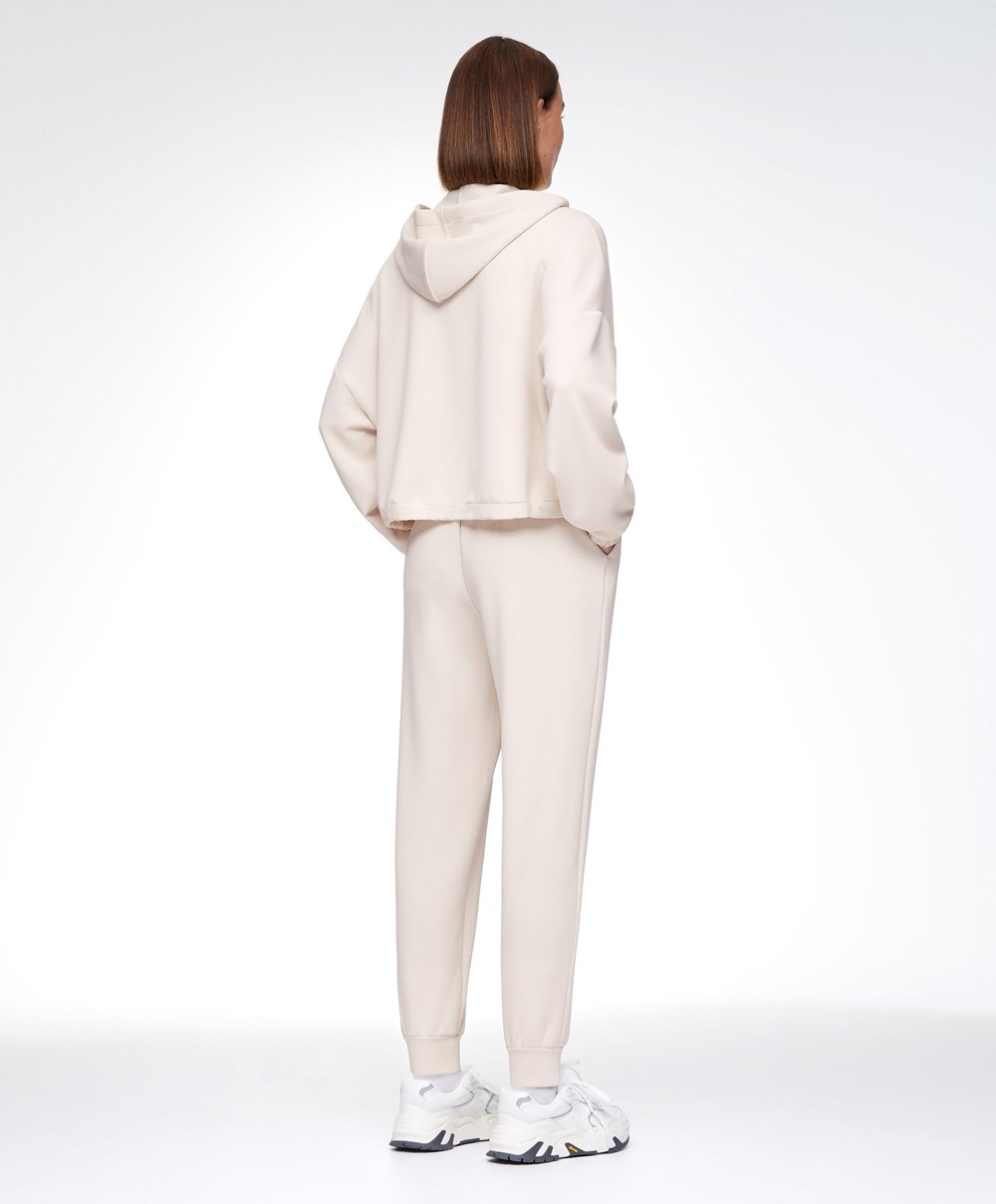 Oysho Ecru Modal Tracksuit Stone | UERCAI-192