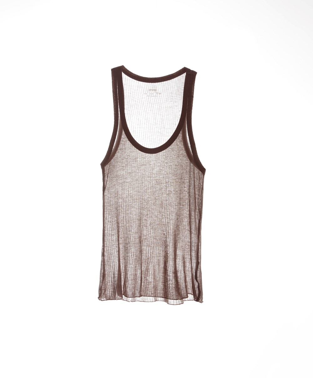 Oysho Extra Fine Vest Top Barna | HZQLJK-270