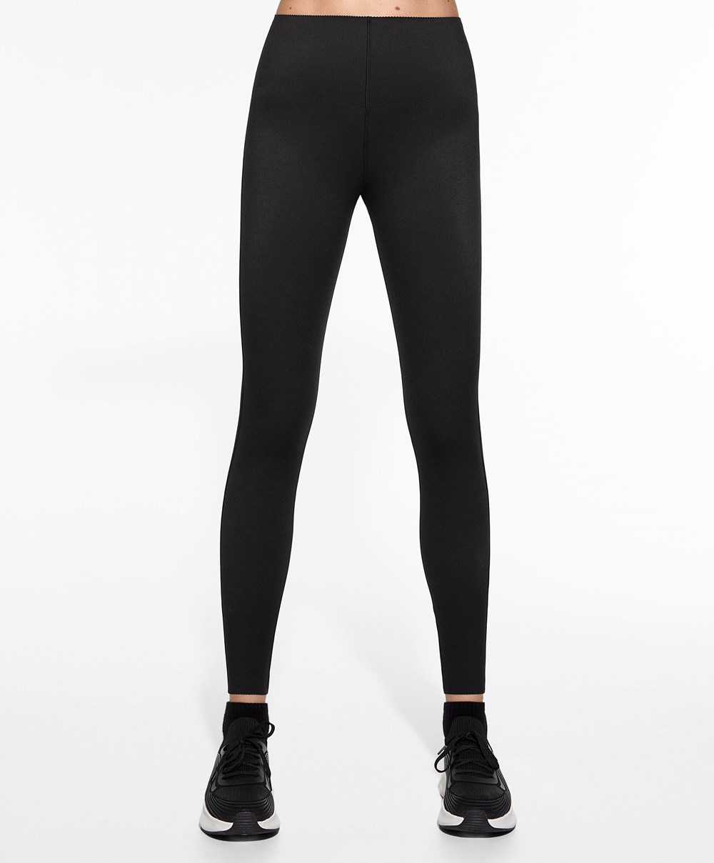 Oysho Extra-compressive Raise Up 65cm Ankle-length Leggings Fekete | ZMVTGE-728