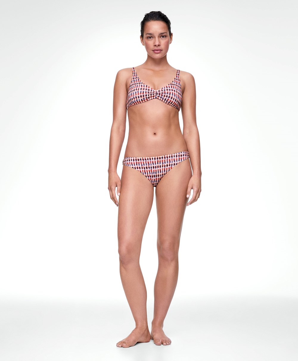 Oysho Extra-soft Medium-coverage Bikini Briefs Narancssárga | VXCDIB-627