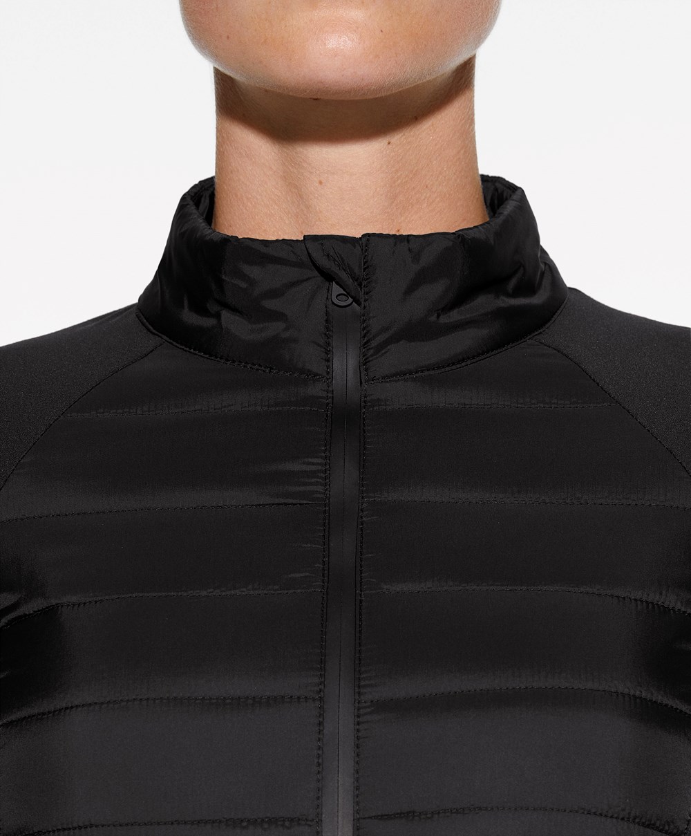 Oysho Fellex® Aerogel Párnázott Futó Jacket Fekete | ONFYVC-062