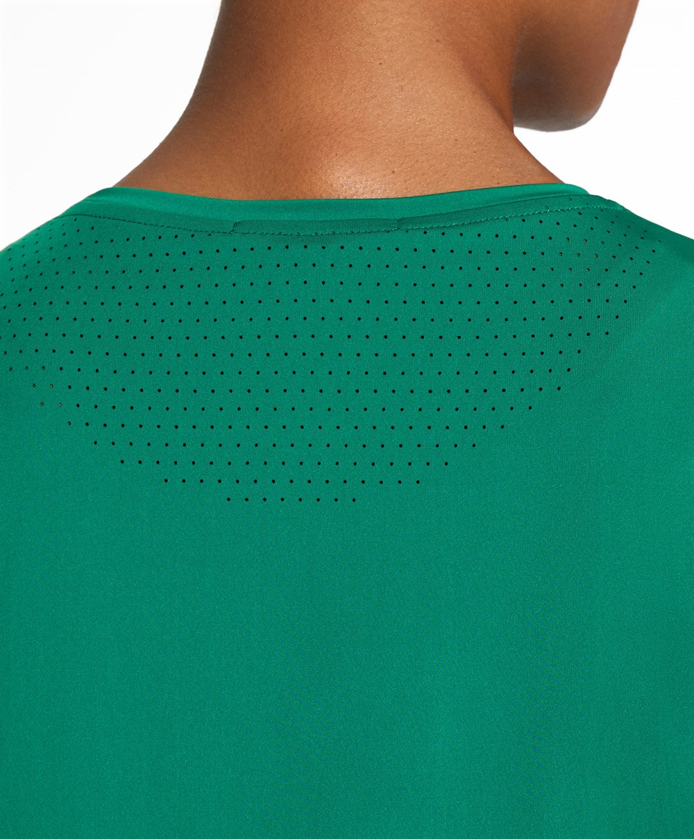 Oysho Fitted Rövid-sleeved Technical T-shirt Zöld | QAKXRO-764