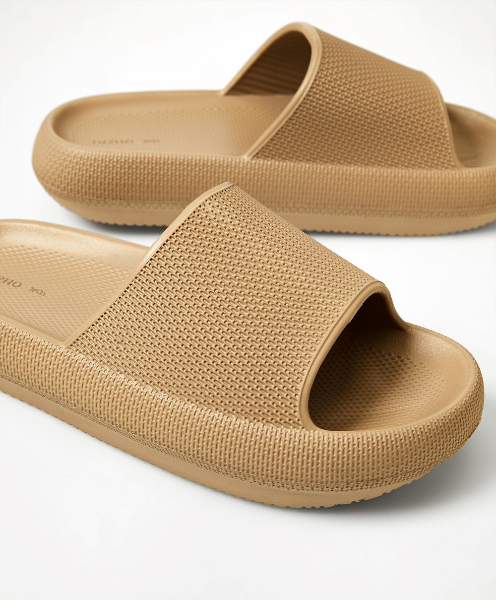 Oysho Flatform Sandals Barna | ECHFMT-426