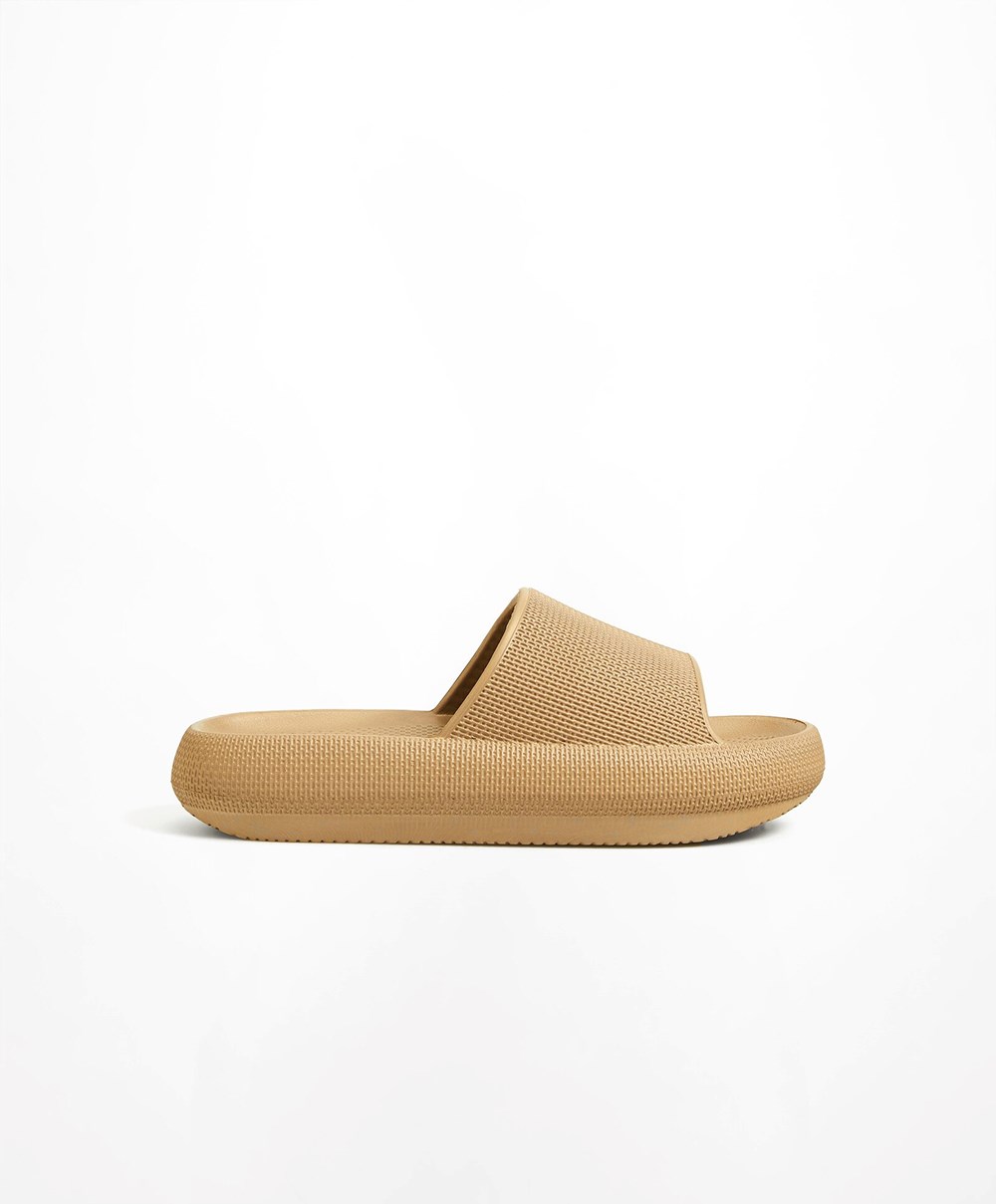 Oysho Flatform Sandals Barna | ECHFMT-426