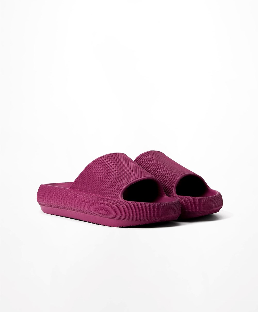 Oysho Flatform Sandals Lila | KVUMHD-317