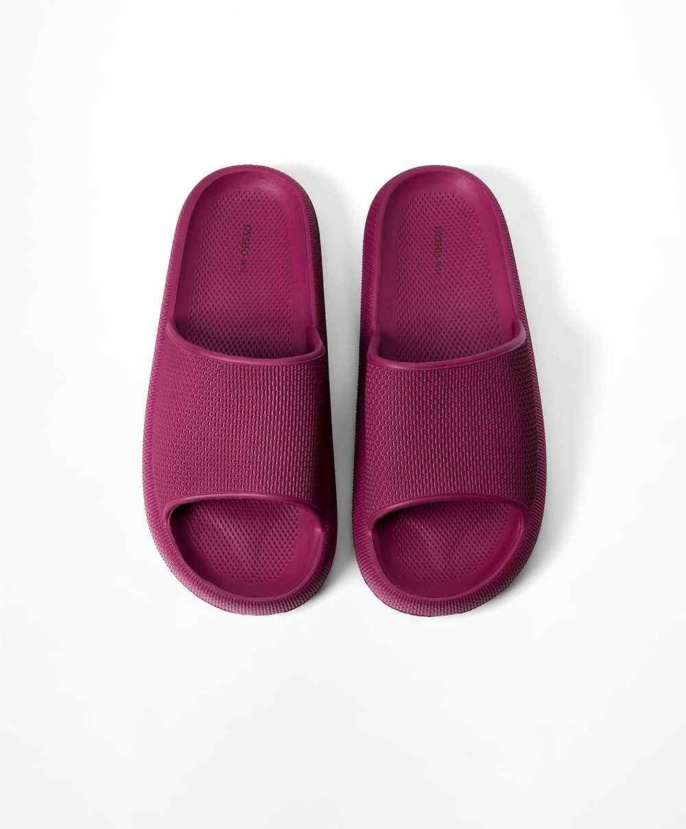 Oysho Flatform Sandals Lila | KVUMHD-317