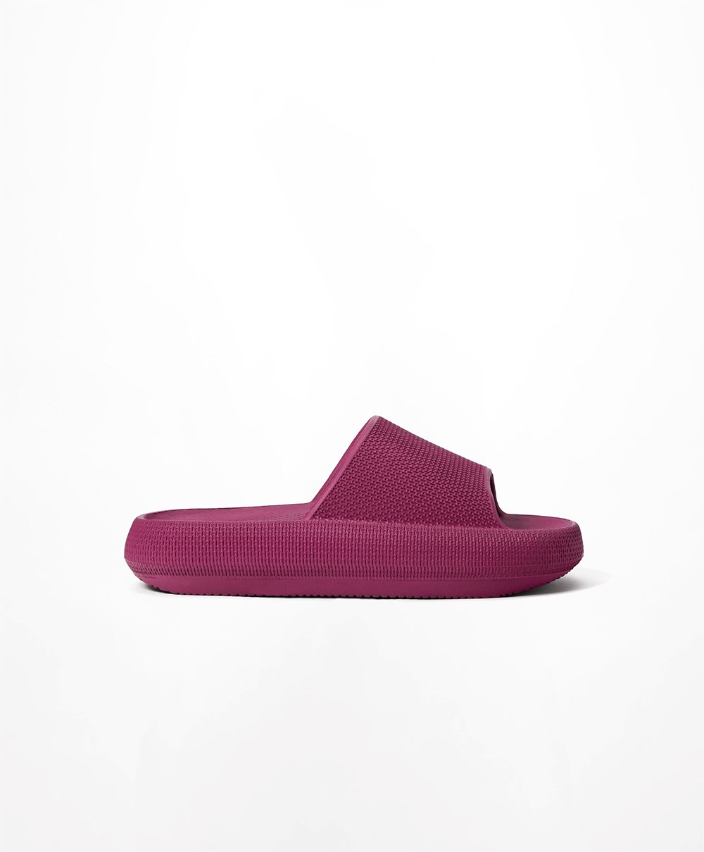 Oysho Flatform Sandals Lila | KVUMHD-317