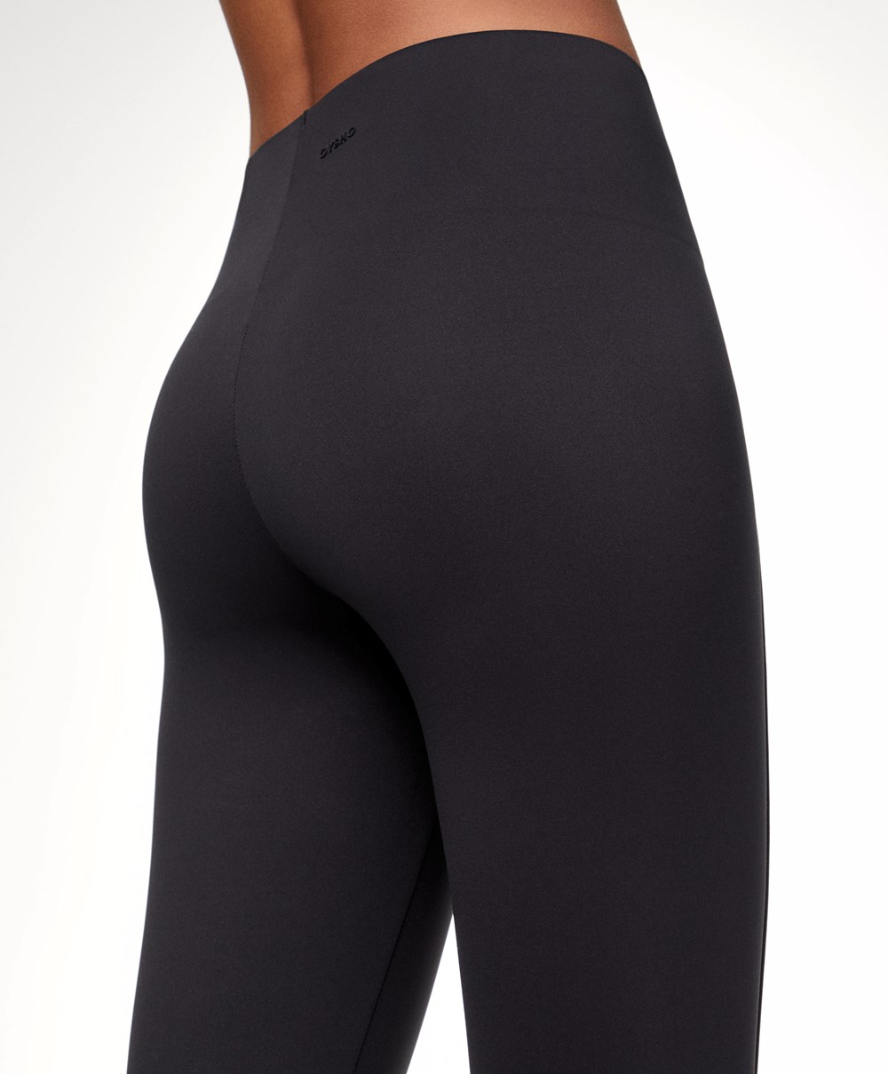 Oysho High-strength Fabric 65cm Ankle-length Leggings Fekete | DJOFZL-123