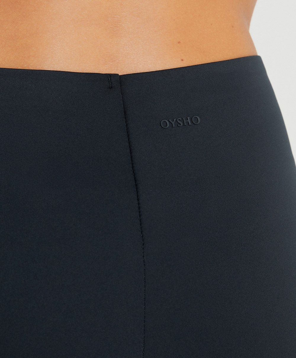 Oysho High-strength Fabric 65cm Ankle-length Leggings Fekete | DJOFZL-123