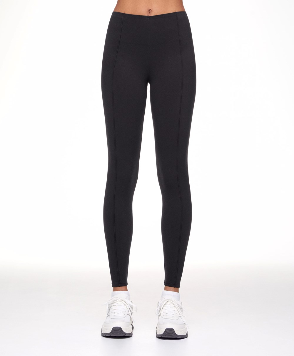 Oysho High-strength Fabric 65cm Ankle-length Leggings Fekete | DJOFZL-123