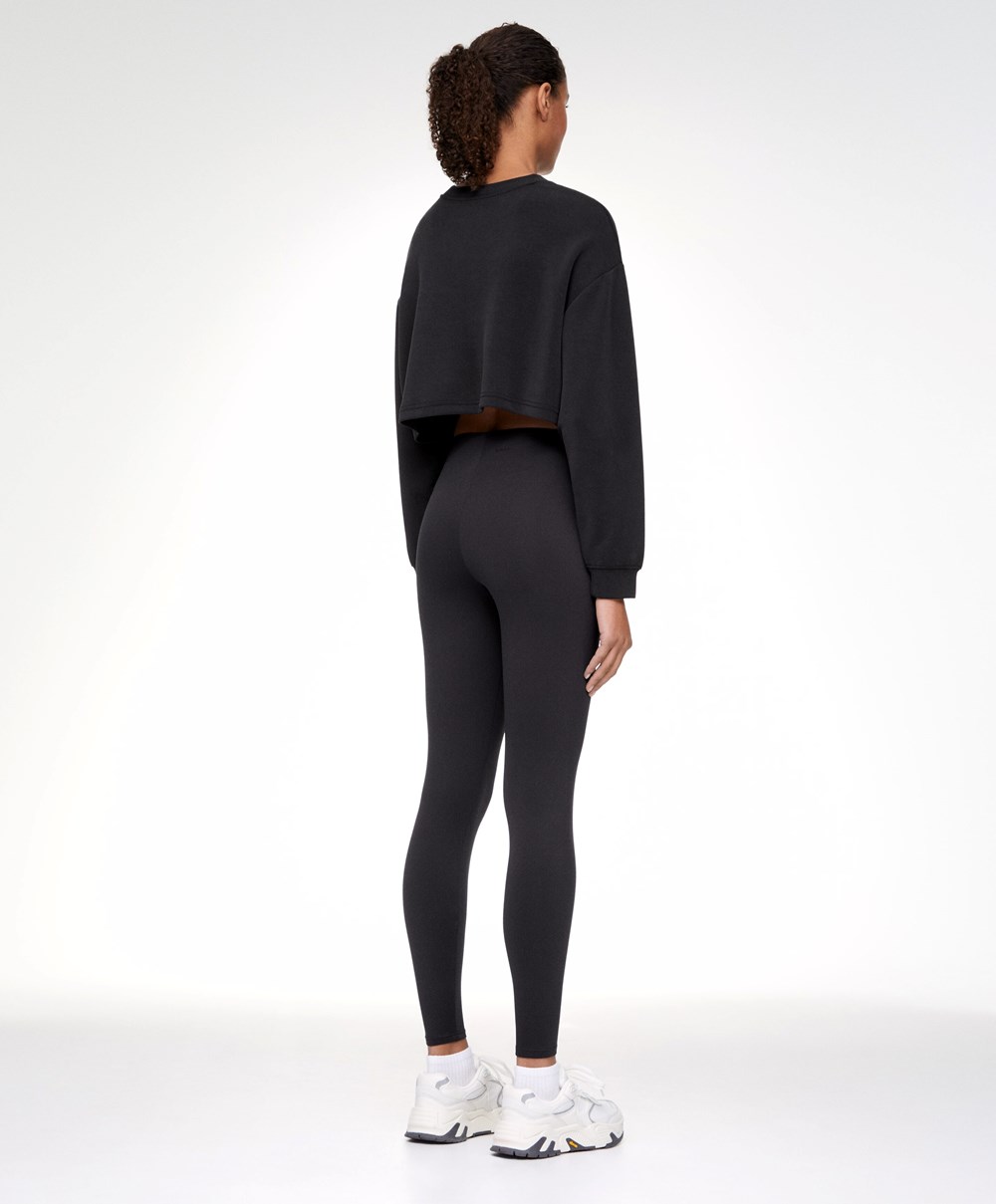 Oysho High-strength Fabric 65cm Ankle-length Leggings Fekete | DJOFZL-123