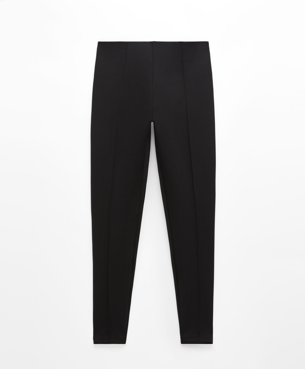 Oysho High-strength Fabric 65cm Ankle-length Leggings Fekete | DJOFZL-123