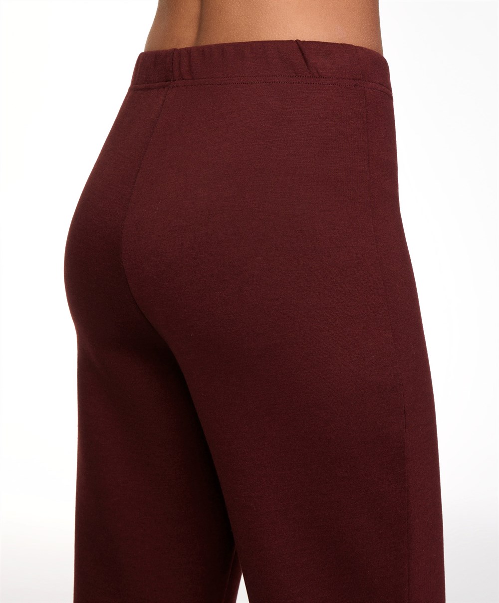 Oysho Interlock Flare Trousers Sötét | RLSMVQ-960