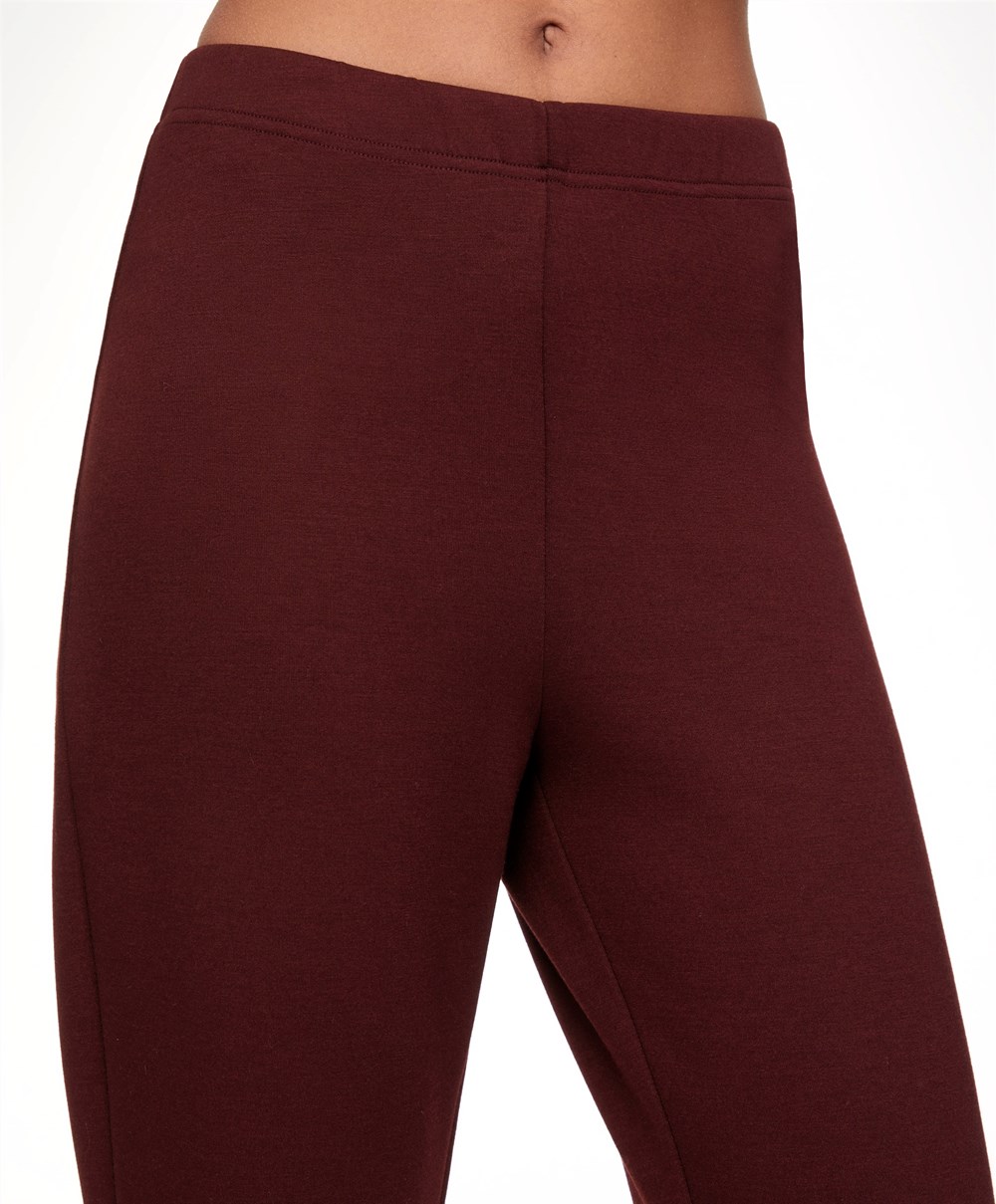 Oysho Interlock Flare Trousers Sötét | RLSMVQ-960