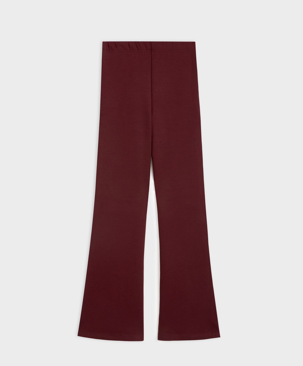 Oysho Interlock Flare Trousers Sötét | RLSMVQ-960