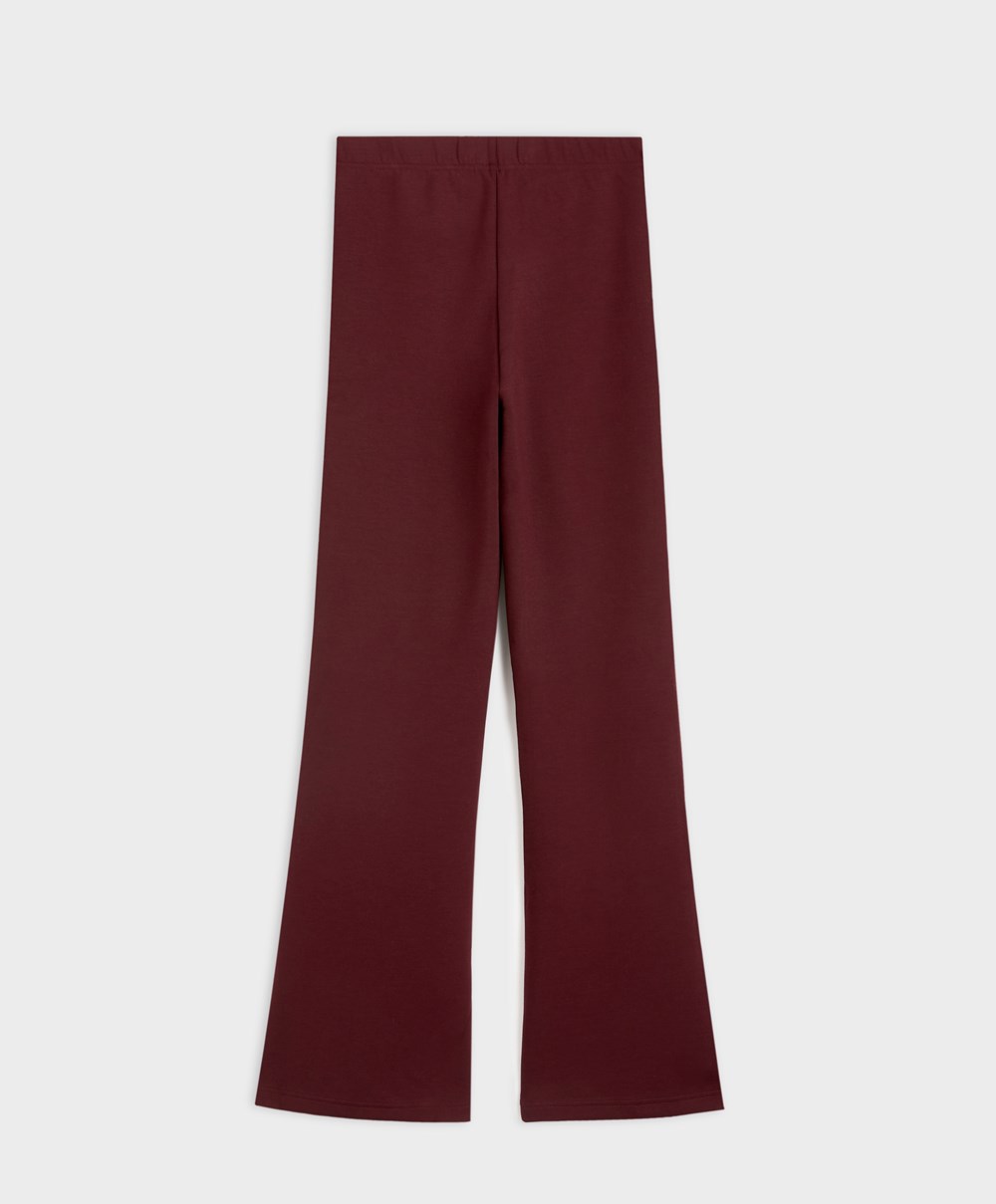 Oysho Interlock Flare Trousers Sötét | RLSMVQ-960