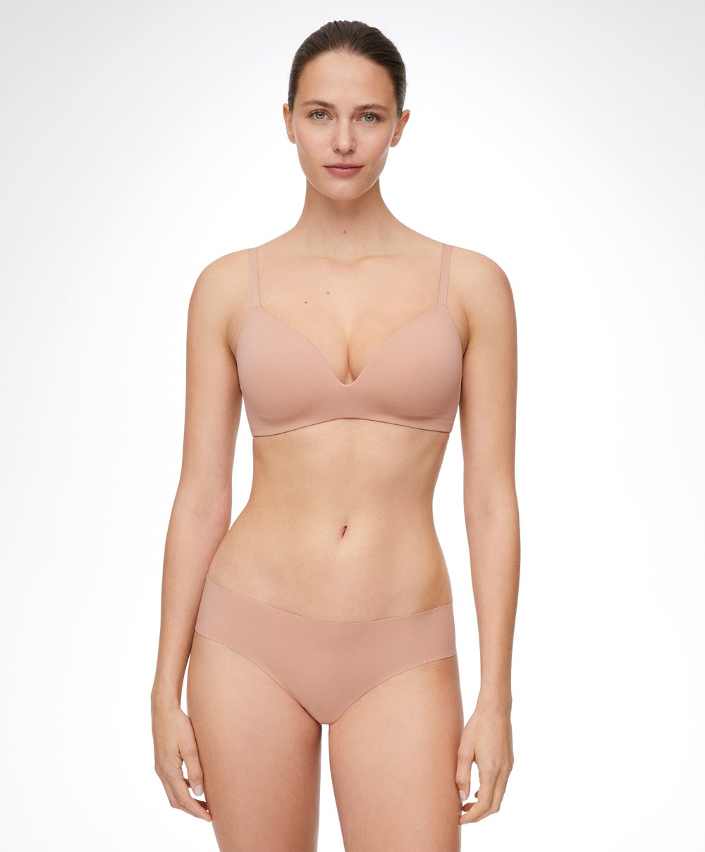 Oysho Invisible Laser-cut Brazilian Briefs Bézs | CPJESA-082