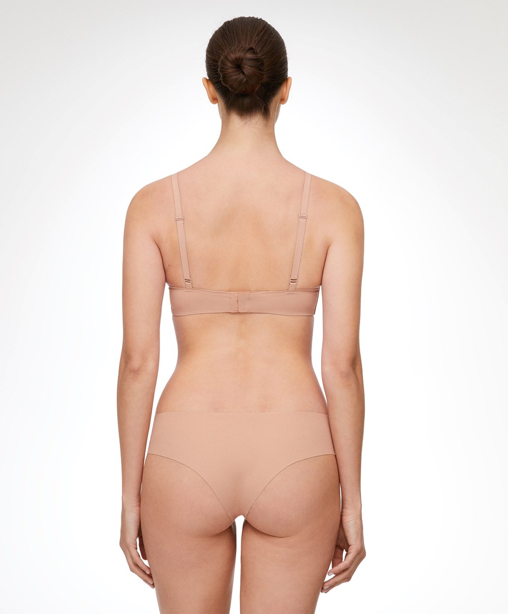 Oysho Invisible Laser-cut Brazilian Briefs Bézs | CPJESA-082