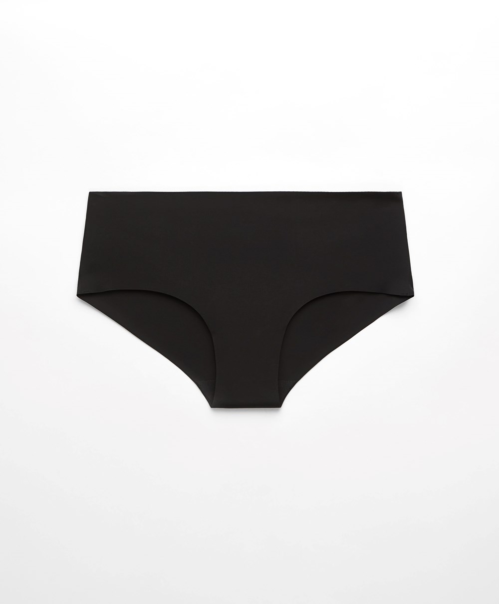 Oysho Invisible Laser-cut Cheekies Fekete | EDZVTY-758