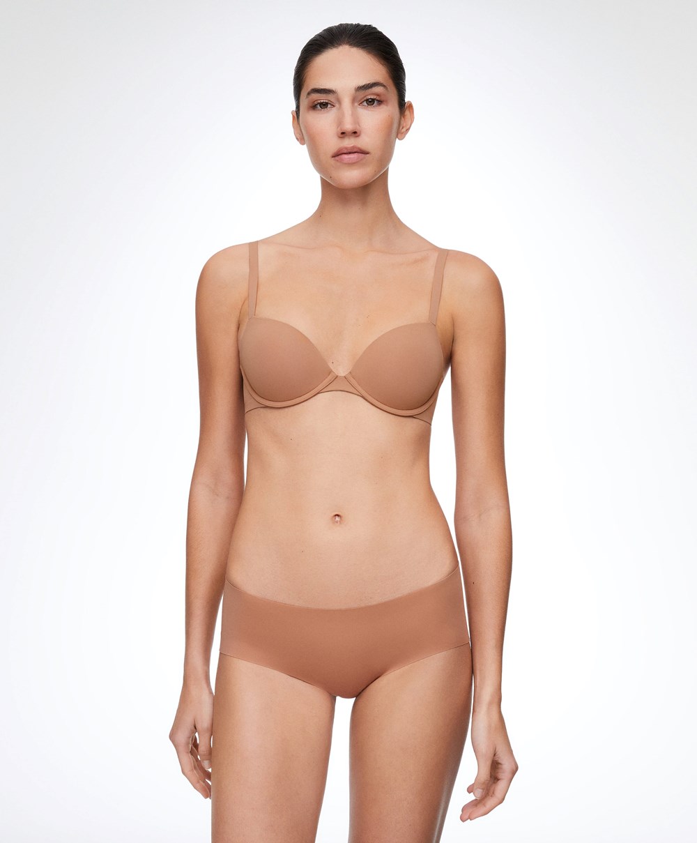 Oysho Invisible Laser-cut Cheekies Tan | ZXDRFQ-093