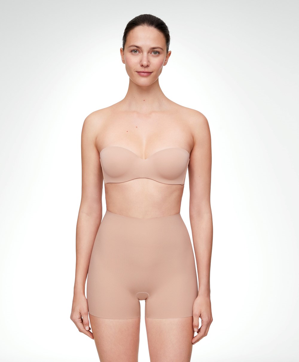 Oysho Invisible Laser-cut Hot Pants Bézs | VPDJYH-549