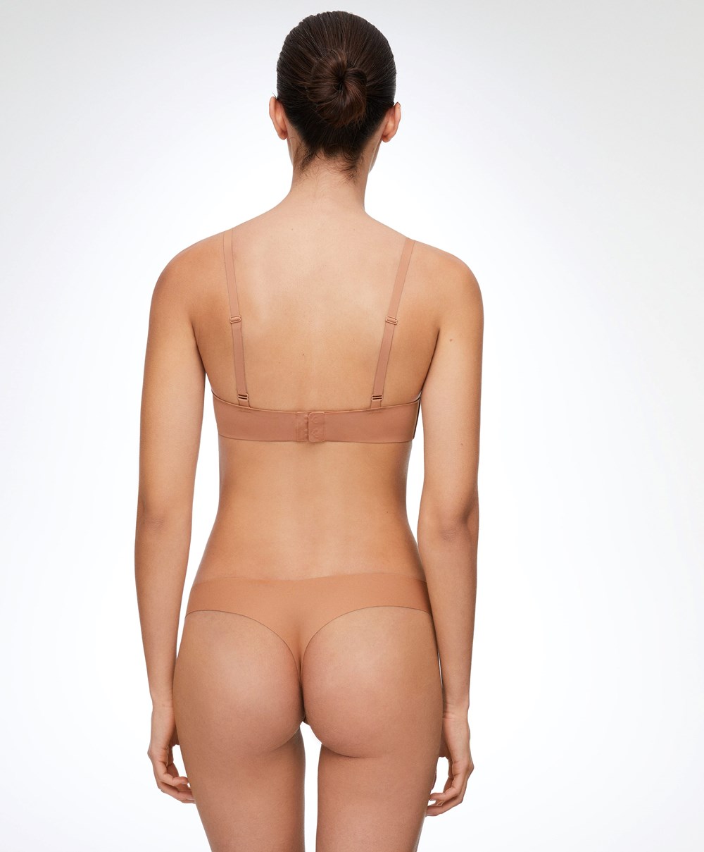 Oysho Invisible “v”-cut Tanga Tan | UJFLIY-135