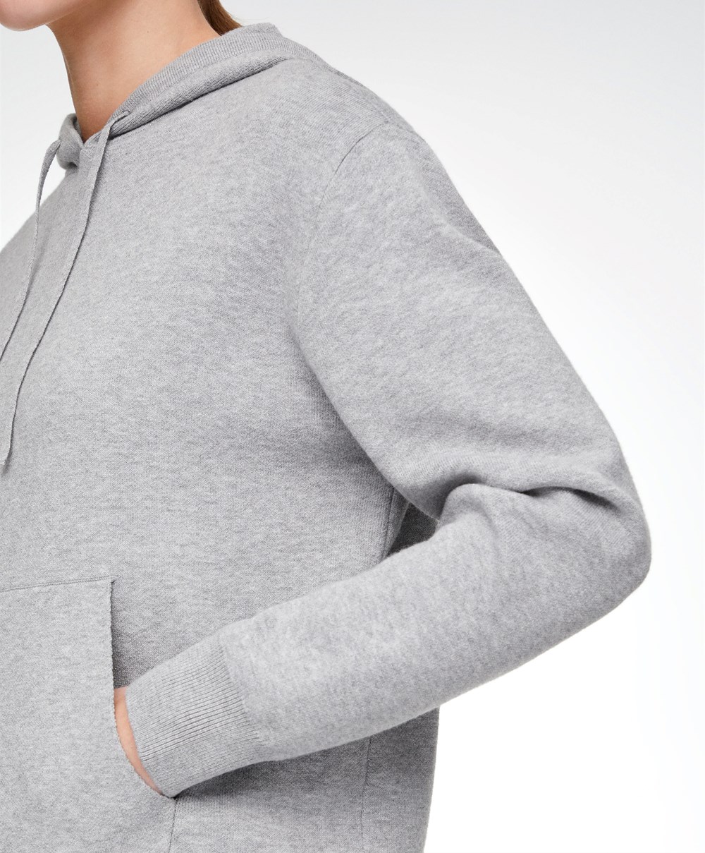 Oysho Knit Hoodie Szürke | ETLHSA-240