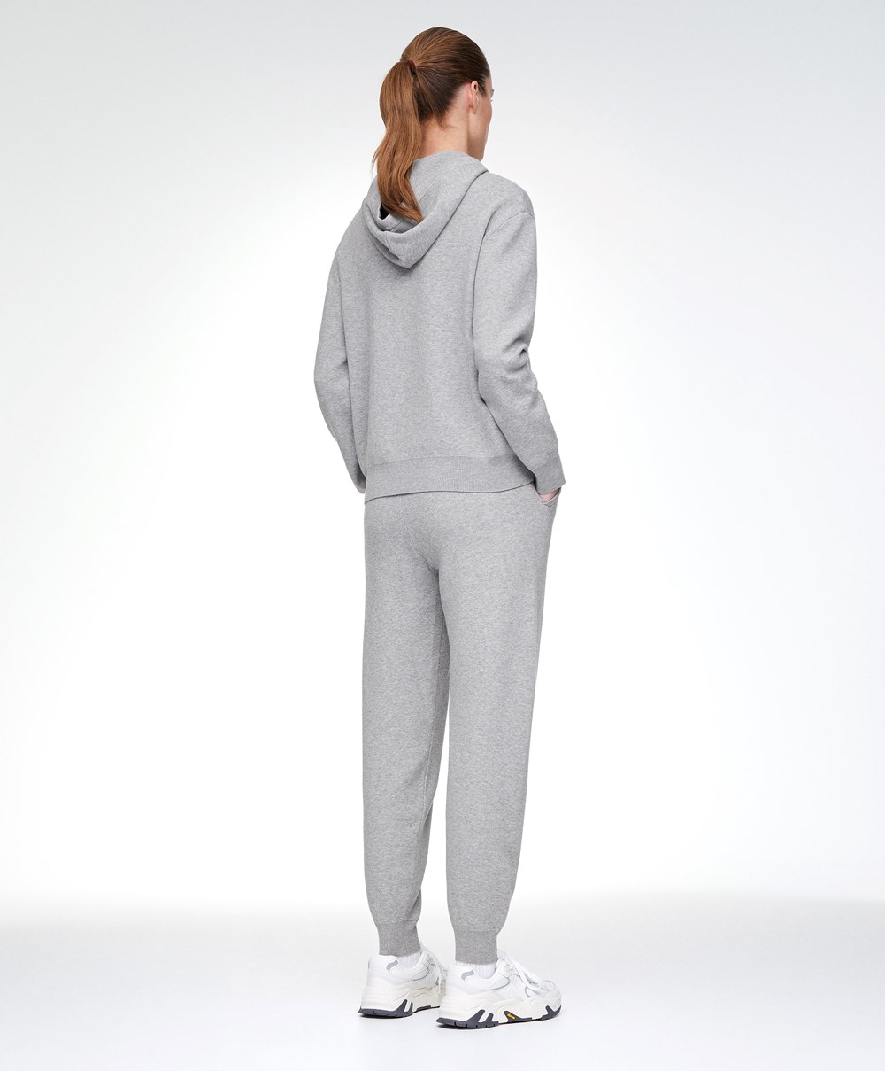 Oysho Knit Hoodie Szürke | ETLHSA-240