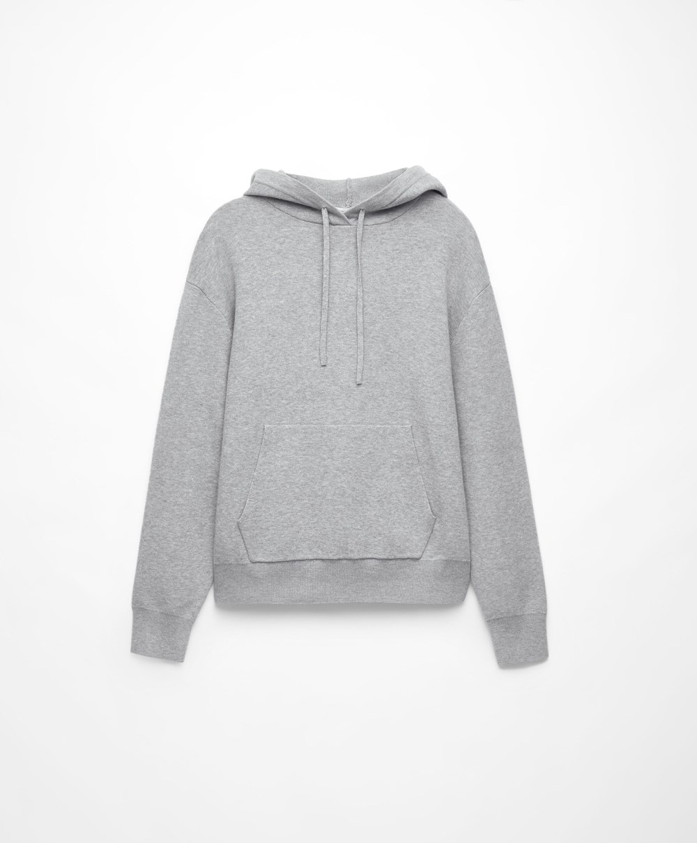 Oysho Knit Hoodie Szürke | ETLHSA-240